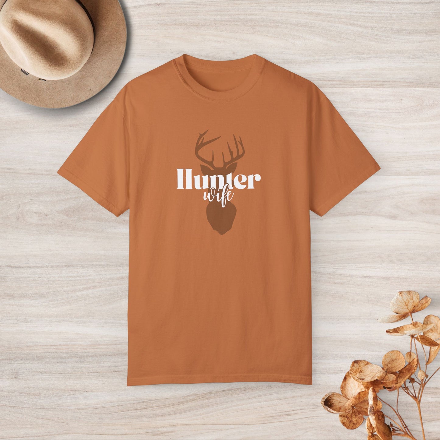 Hunter Wife Custom Graphic Design Comfort Colors Tee