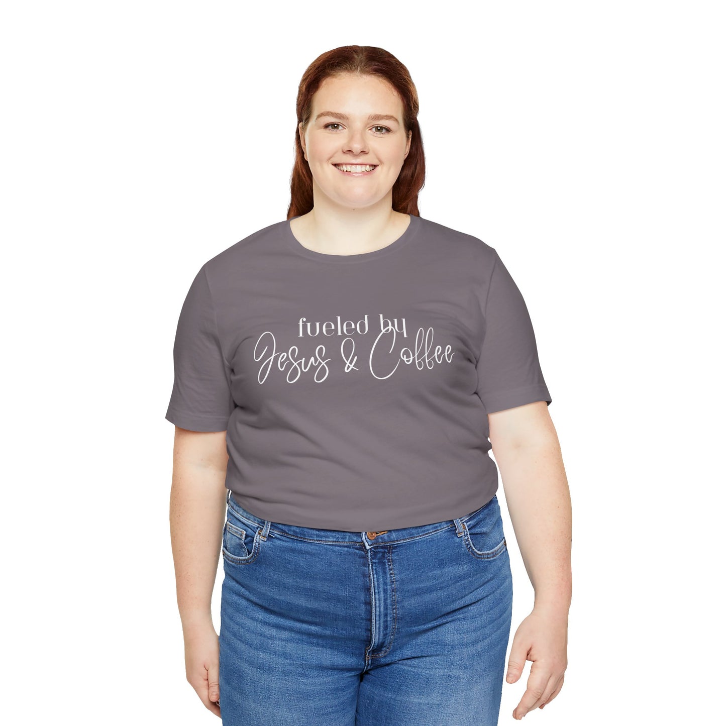 Fueled by Jesus & Coffee Bella + Canvas Tee
