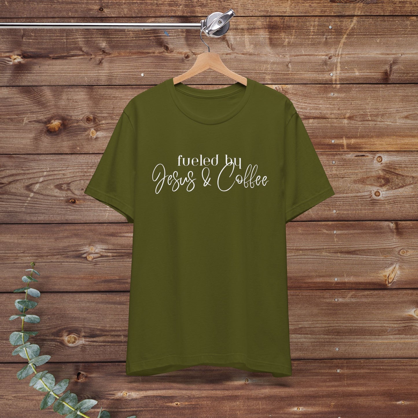 Fueled by Jesus & Coffee Bella + Canvas Tee