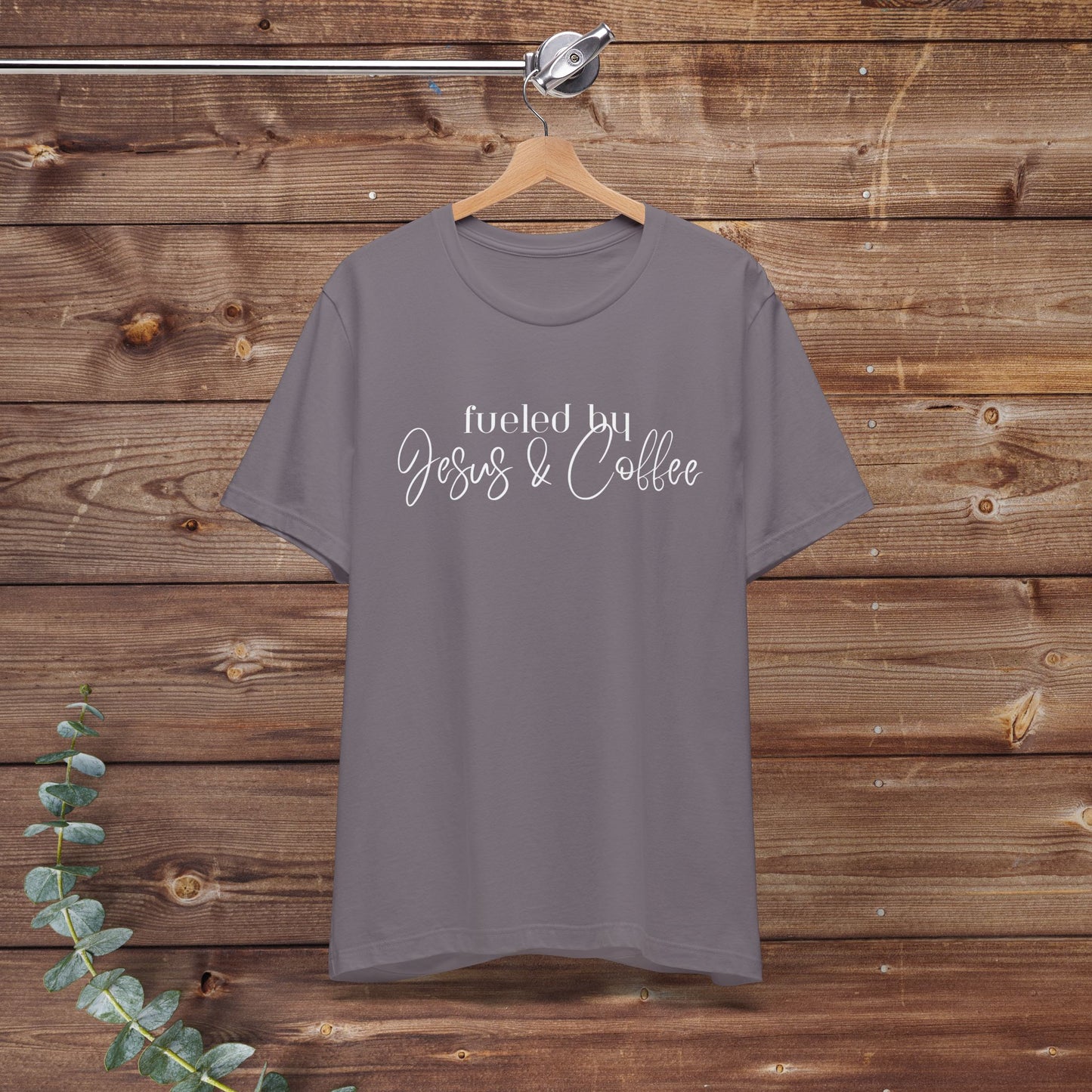 Fueled by Jesus & Coffee Bella + Canvas Tee