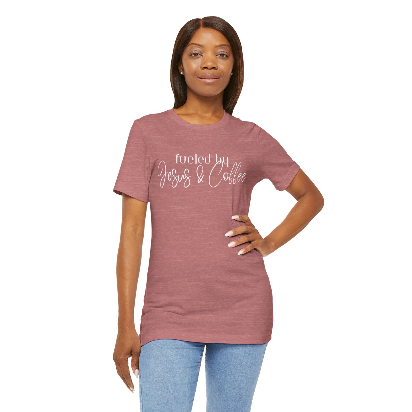 Fueled by Jesus & Coffee Bella + Canvas Tee