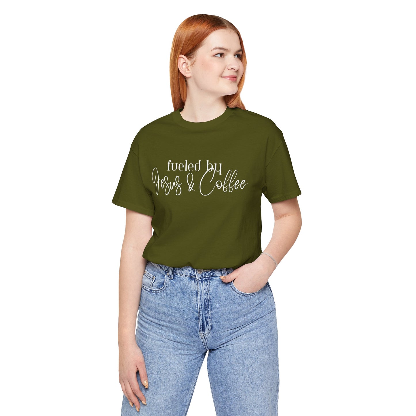 Fueled by Jesus & Coffee Bella + Canvas Tee