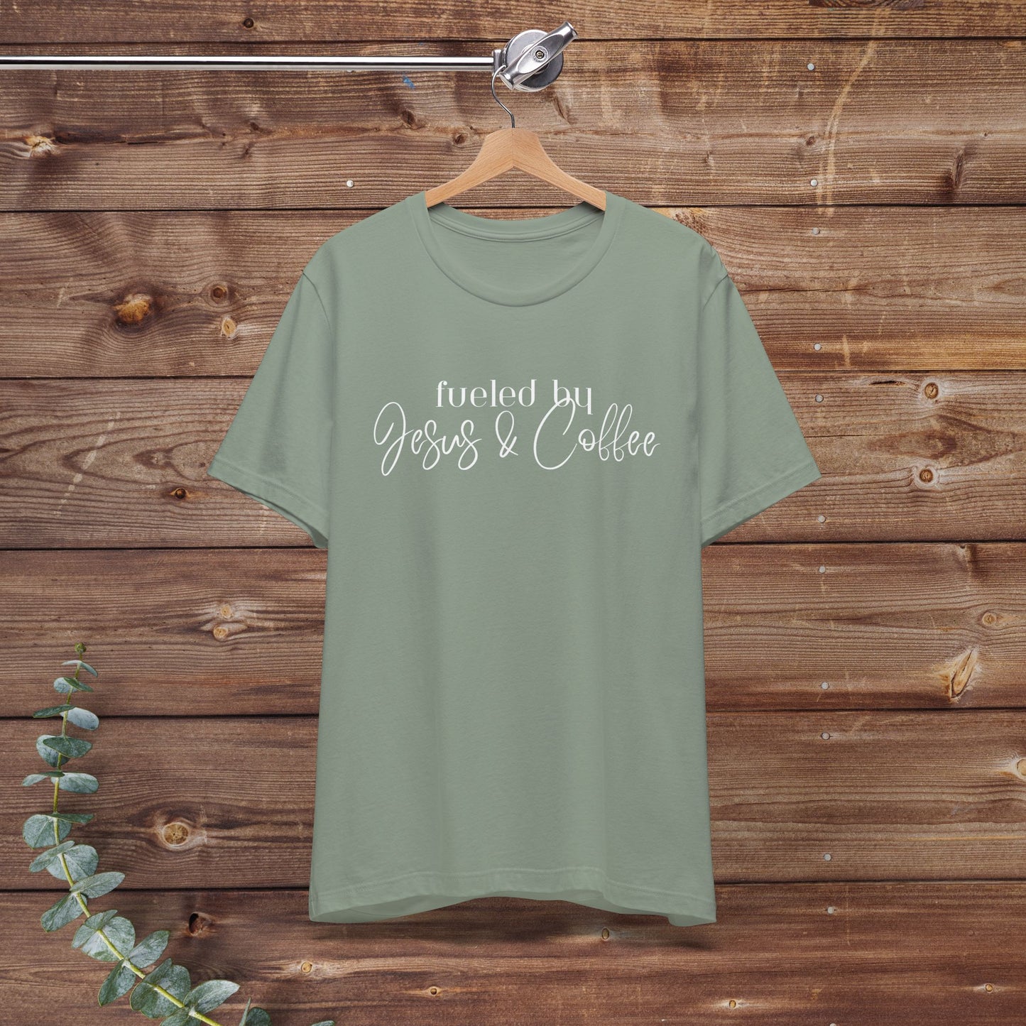 Fueled by Jesus & Coffee Bella + Canvas Tee