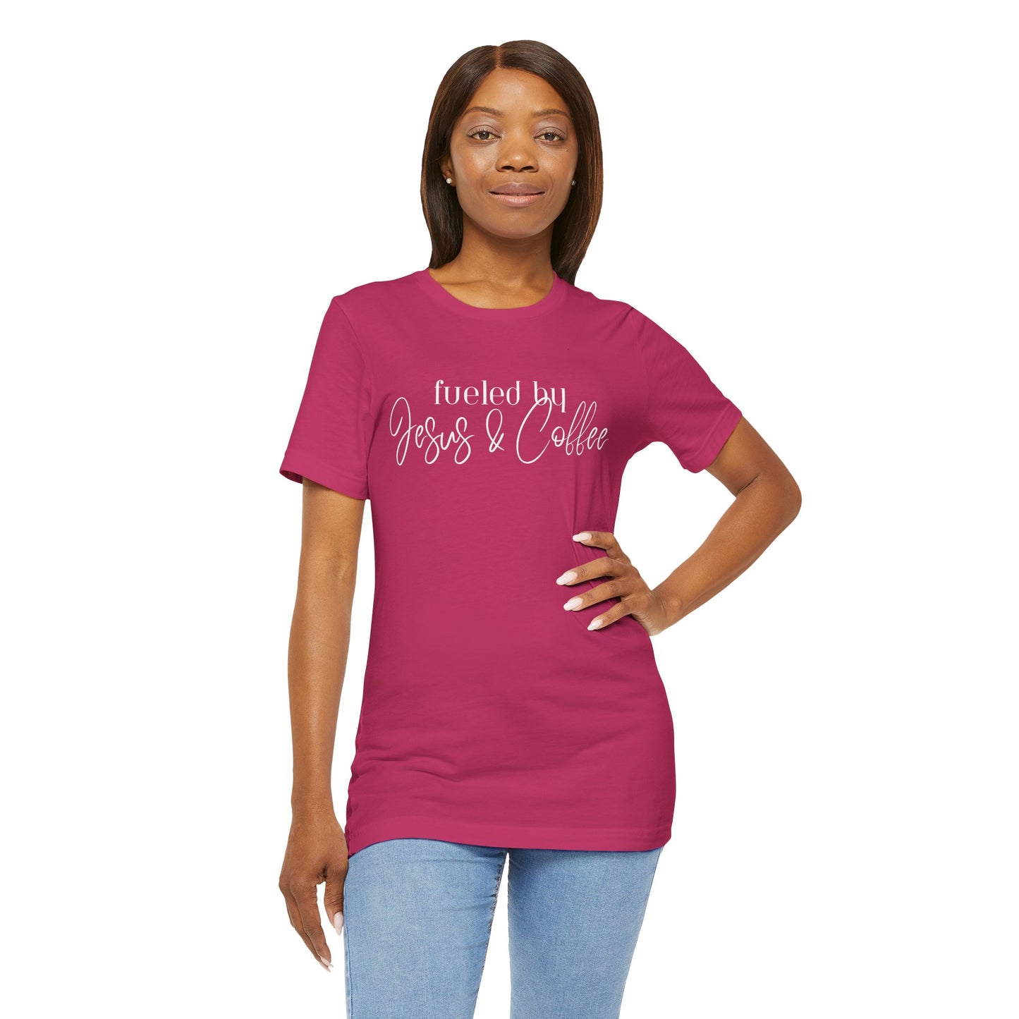 Fueled by Jesus & Coffee Bella + Canvas Tee