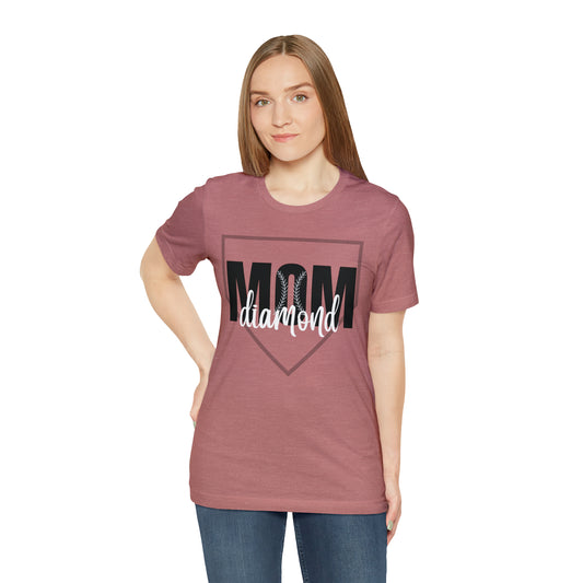 Diamond Mom Short Sleeve Tee