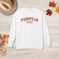 Retro Varsity Pumpkin Spice Fall Crewneck Sweatshirt