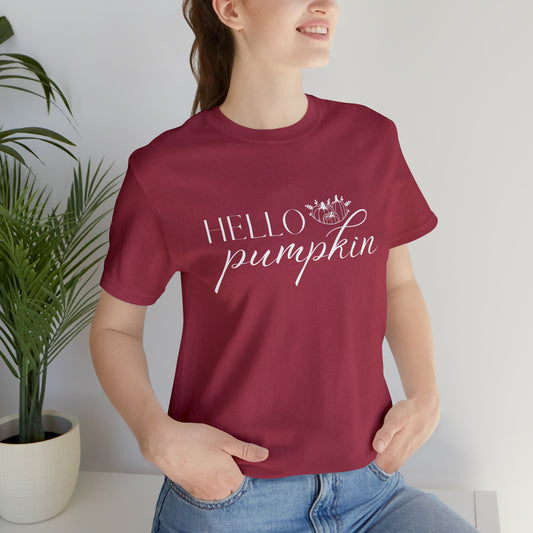 Hello Pumpkin Fall Women's Short Sleeve Tee