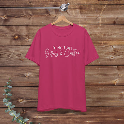 Fueled by Jesus & Coffee Bella + Canvas Tee