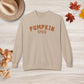 Retro Varsity Pumpkin Spice Fall Crewneck Sweatshirt