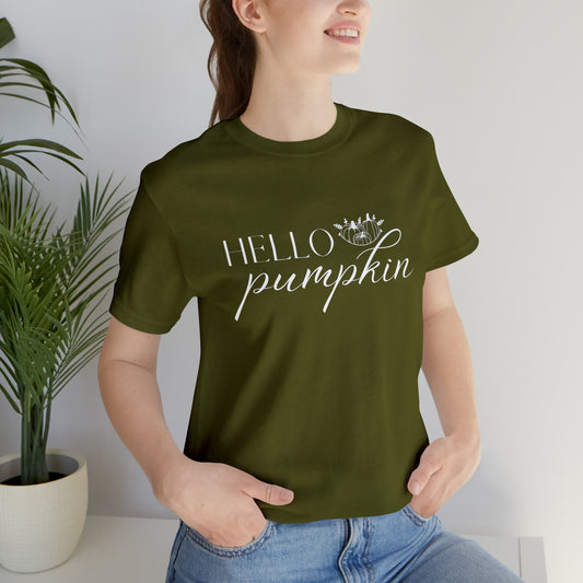Hello Pumpkin Fall Women's Short Sleeve Tee