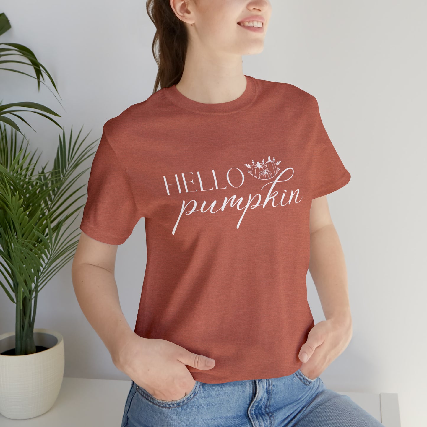 Hello Pumpkin Fall Women's Short Sleeve Tee