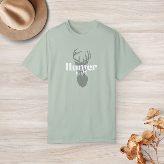 Hunter Wife Custom Graphic Design Comfort Colors Tee