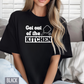Retro Pickleball Get Out of the Kitchen Custom Design T-shirt