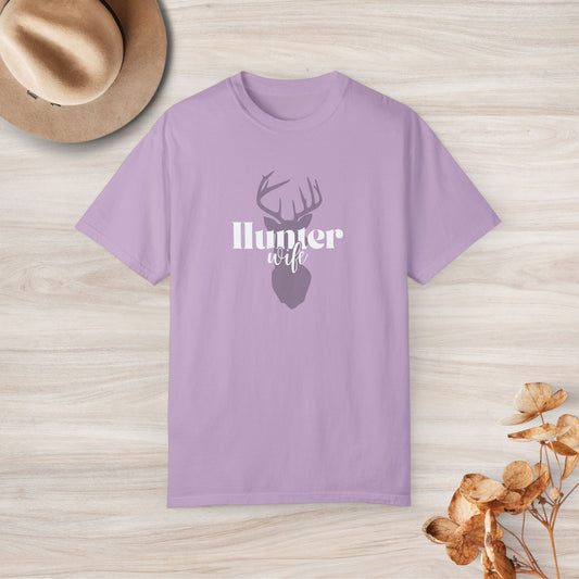 Hunter Wife Custom Graphic Design Comfort Colors Tee