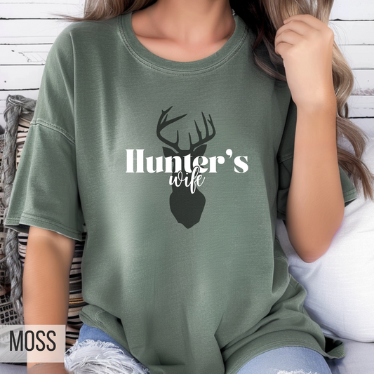 Hunter's Wife Custom Graphic Design Comfort Colors Tee