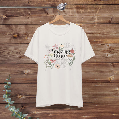 Amazing Grace Floral Bella + Canvas Short Sleeve Tee