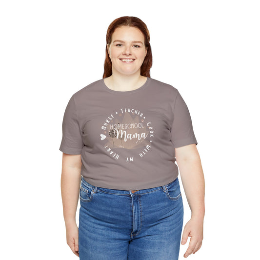 Homeschool Mama Short Sleeve Bella + Canvas Tee