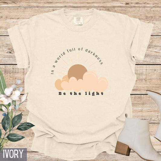 Christian Comfort Colors® Shirt - Be the Light Shirt - Women Christian Religious Tee