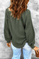 Square Neck Waffle-Knit Top